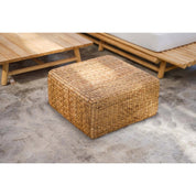 Hyacinth natural pouf