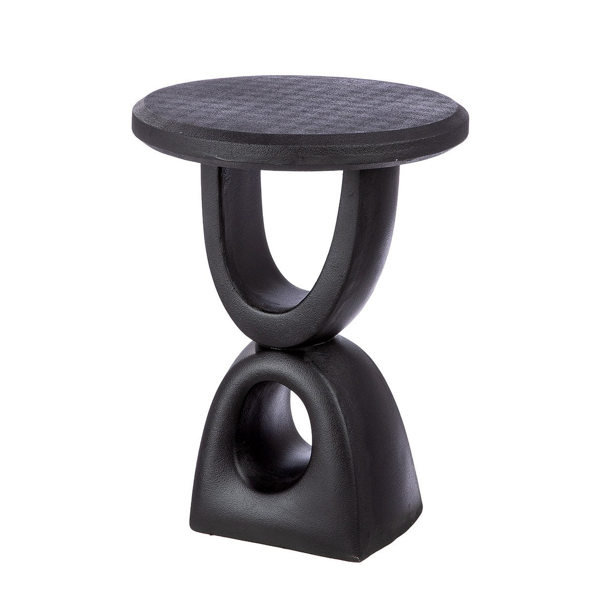 Timeless Handmade Round Side Table with Natural Materials