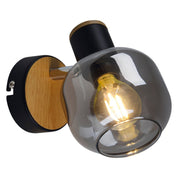 Handgemaakte Fumoso glazen wandlamp - Tijdloos ambachtelijk design