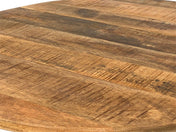 Lexara tobacco wood side table