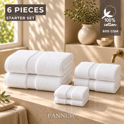 Ultrasoft 6-Piece Cotton Towel Set