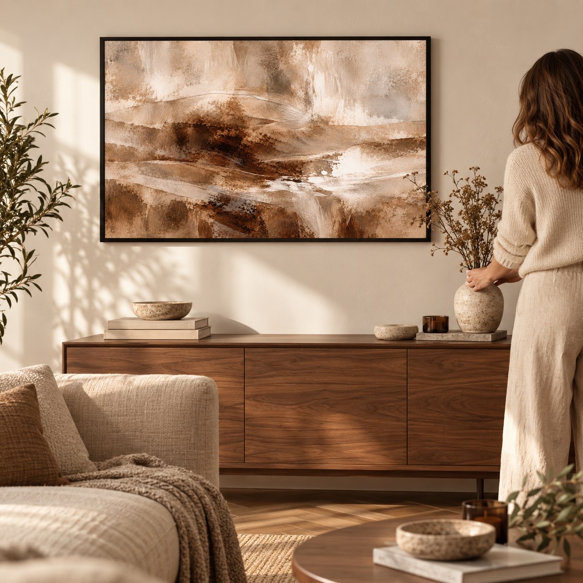 Quiet Earth Layers - Kunstposter