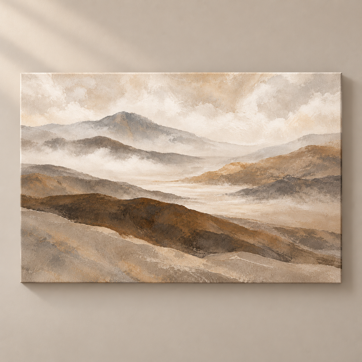 Stillness Beyond the Hills horizontal canvas standalone