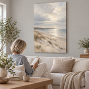 Where the Shore Grows Quiet — canvas ugc mockup