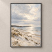 Where the Shore Grows Quiet — poster standalone mockup