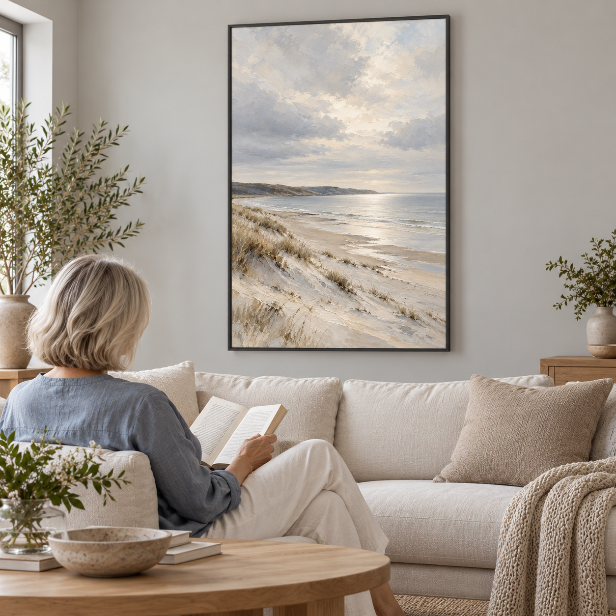 Where the Shore Grows Quiet — poster ugc mockup