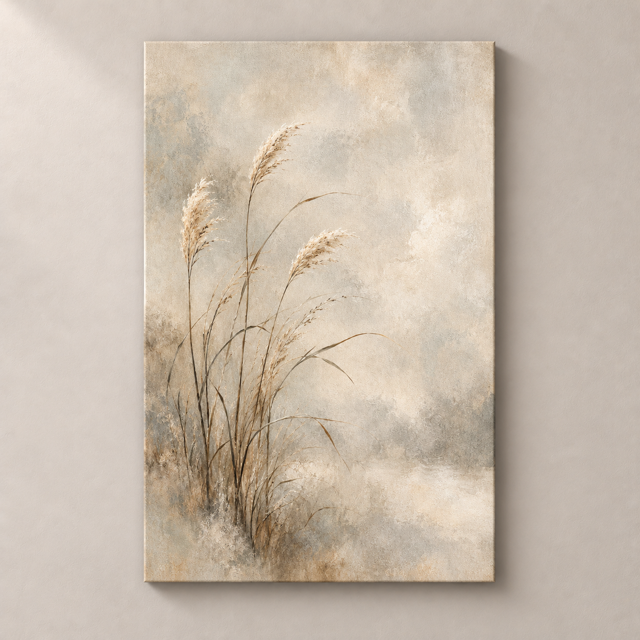 Reeds in the Pale Light — canvas standalone mockup