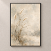 Reeds in the Pale Light — poster standalone mockup