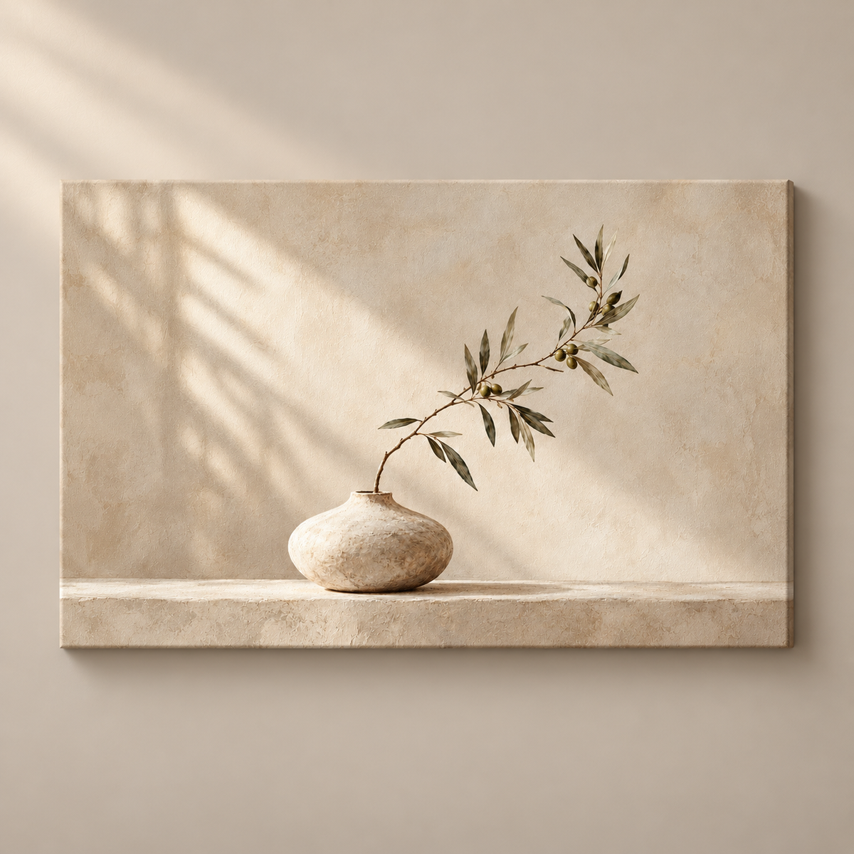 Olive Light on Linen - Lienzo
