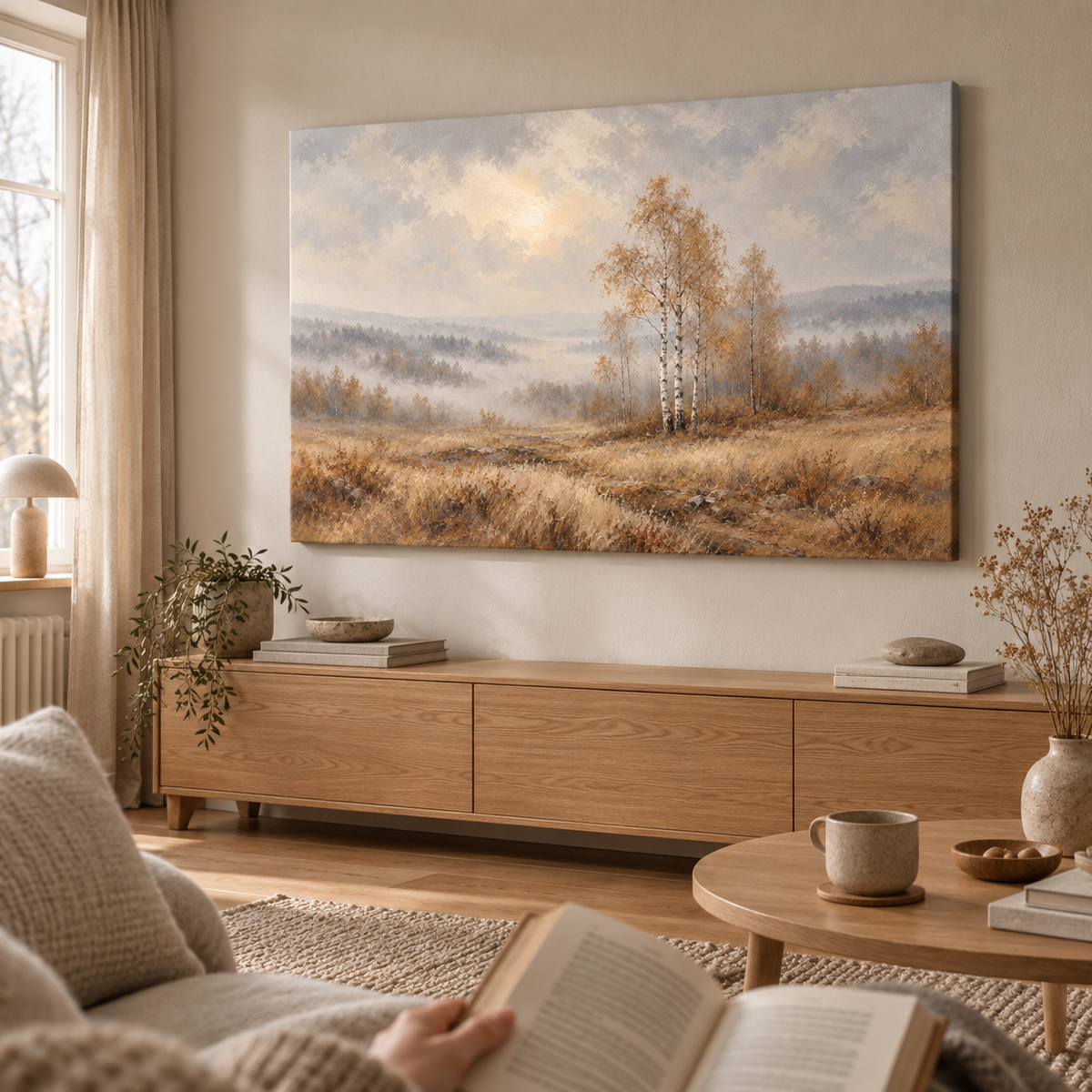 Birches After the Rain - Lienzo