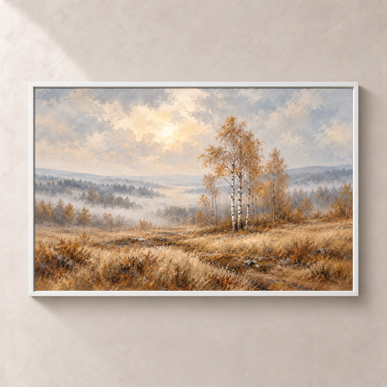 Birches After the Rain horizontal poster standalone