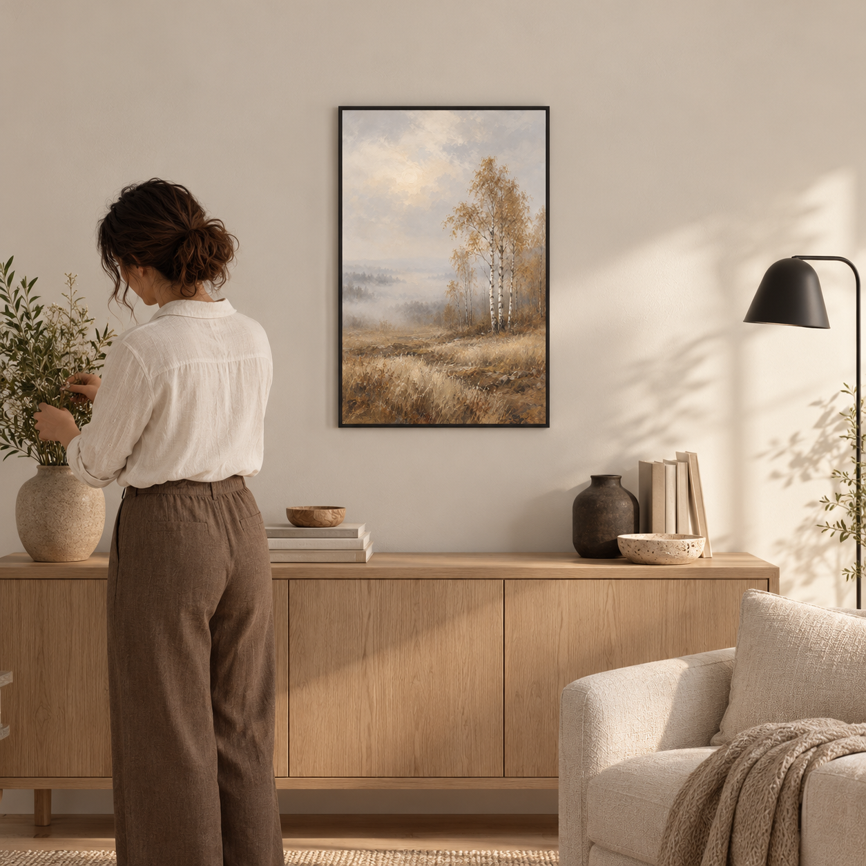Birches After the Rain — poster ugc mockup