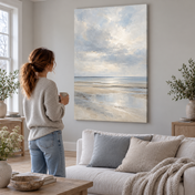 A Tide of Quiet — canvas UGC in a Scandinavian home