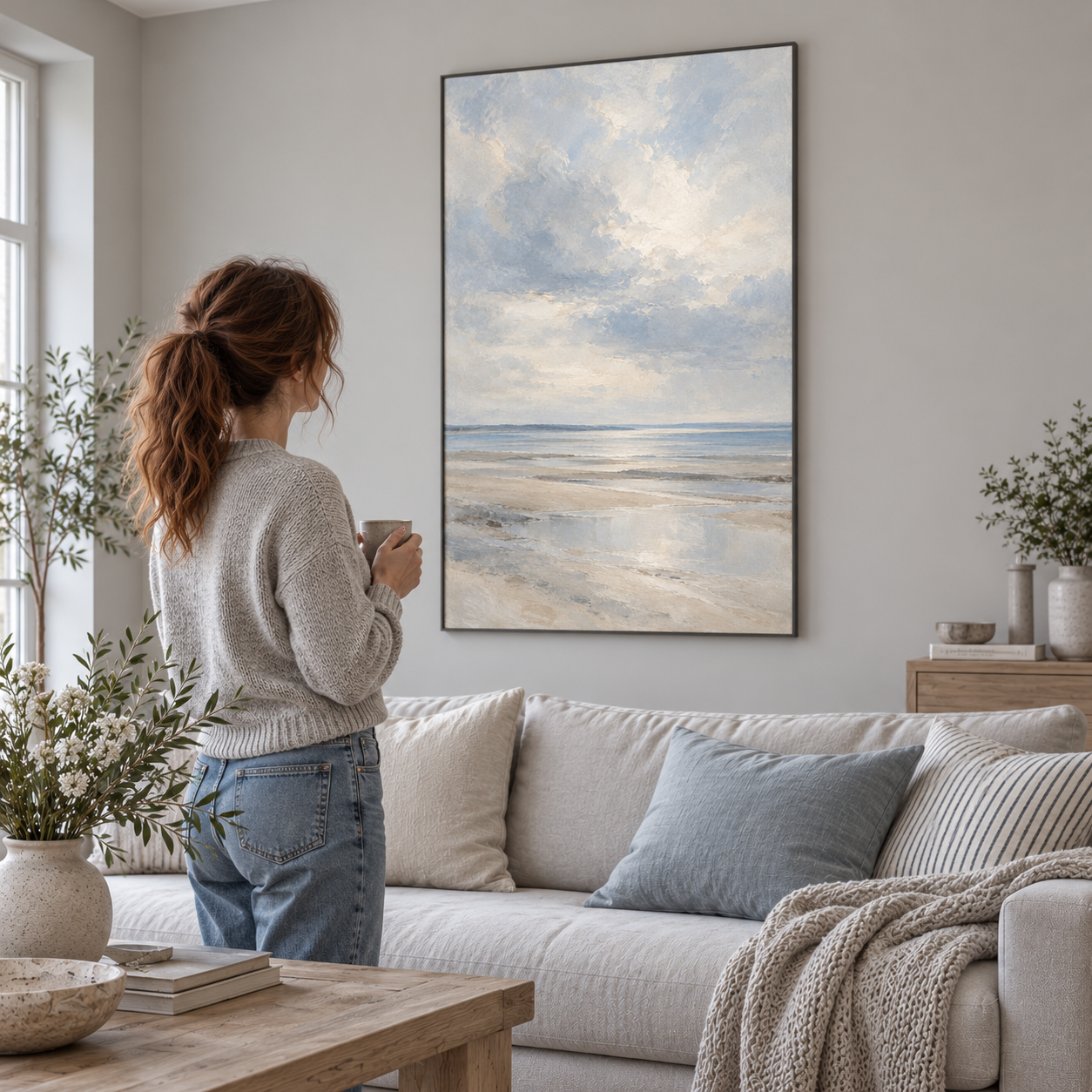 A Tide of Quiet — thin framed poster UGC