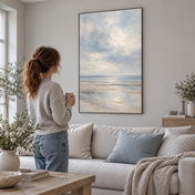 A Tide of Quiet — thin framed poster UGC