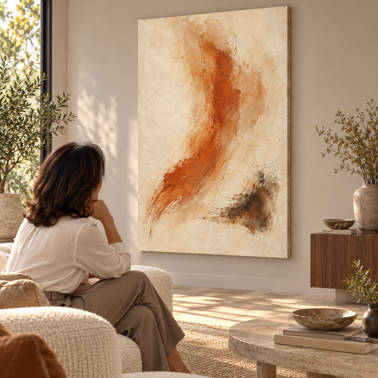 Ochre in Still Motion — canvas UGC