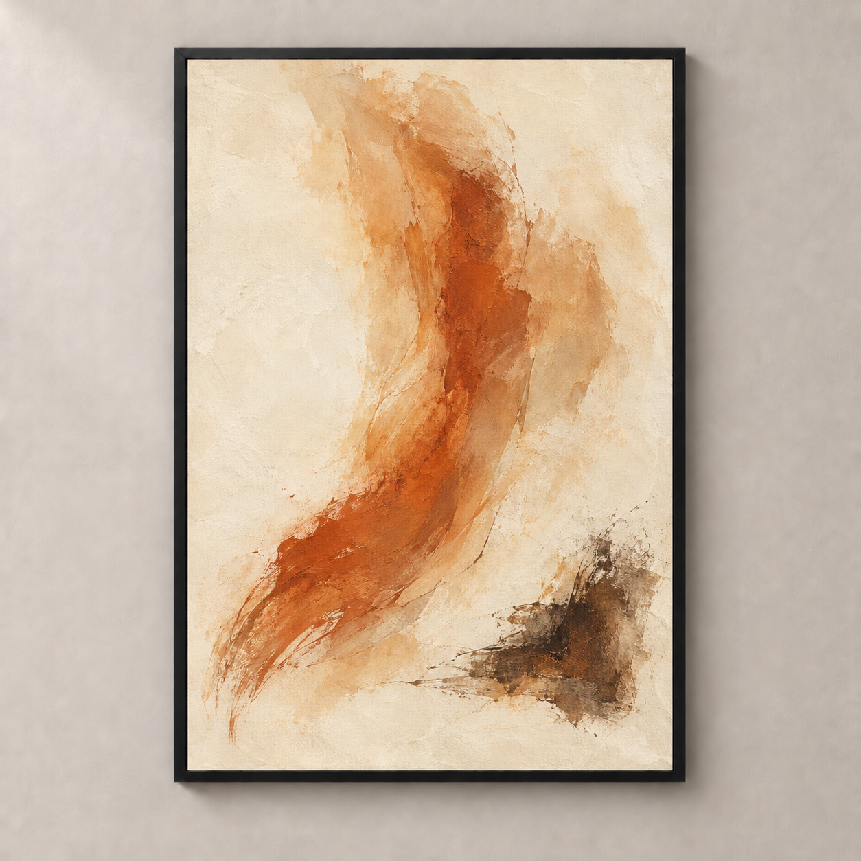FNR-ART-0012 — thin framed poster front view