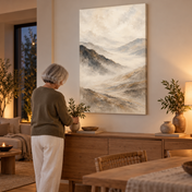 Mist Across the Valley — canvas UGC