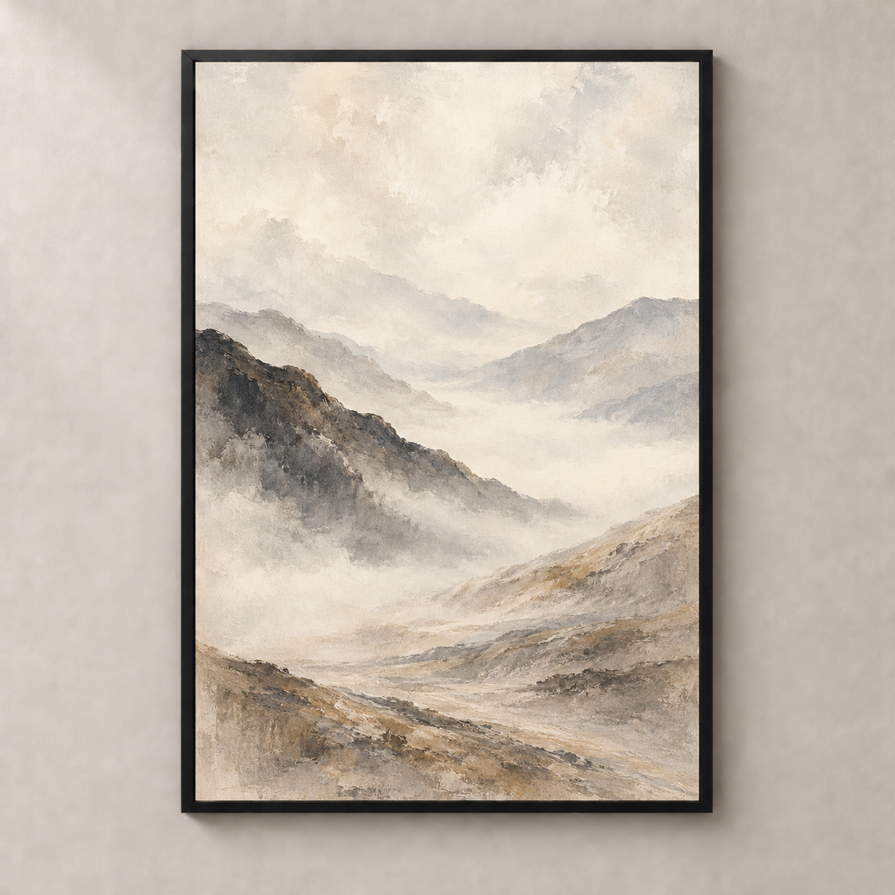 FNR-ART-0013 — thin framed poster front view