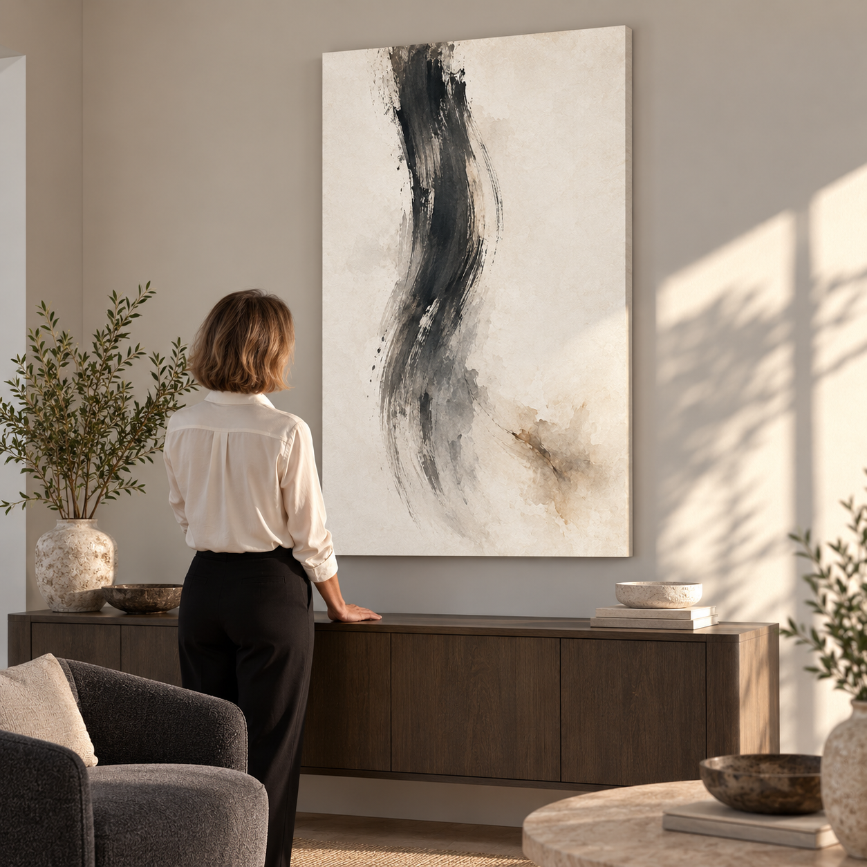 The Weight of Silence — canvas ugc mockup
