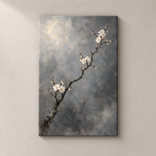 Plum Branch in Dusk — canvas standalone mockup