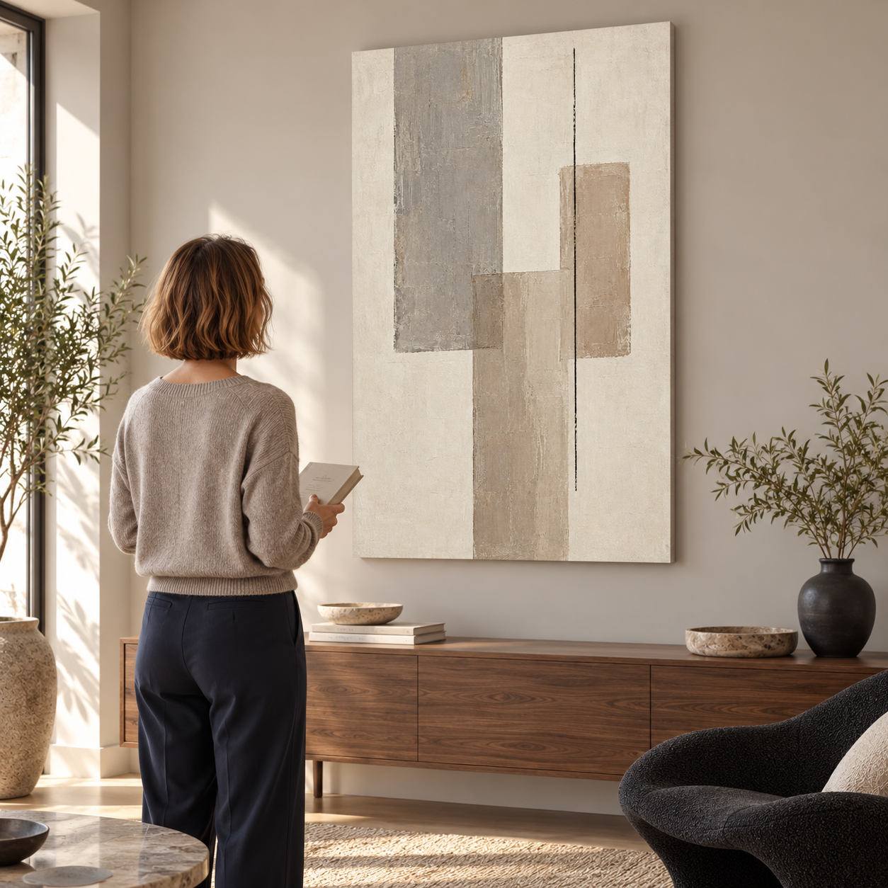 Measured Calm — canvas UGC in a modern home