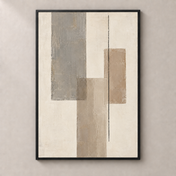 Measured Calm — thin framed poster front view