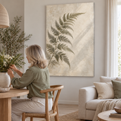 Fern Written in Light — canvas UGC