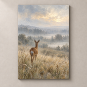 The Quiet Visitor — frameless canvas front view