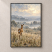 The Quiet Visitor — thin framed poster front view