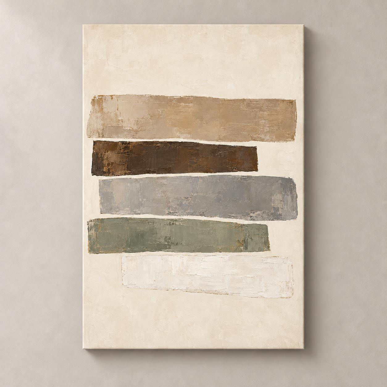 Intervals in Stone — frameless canvas front view