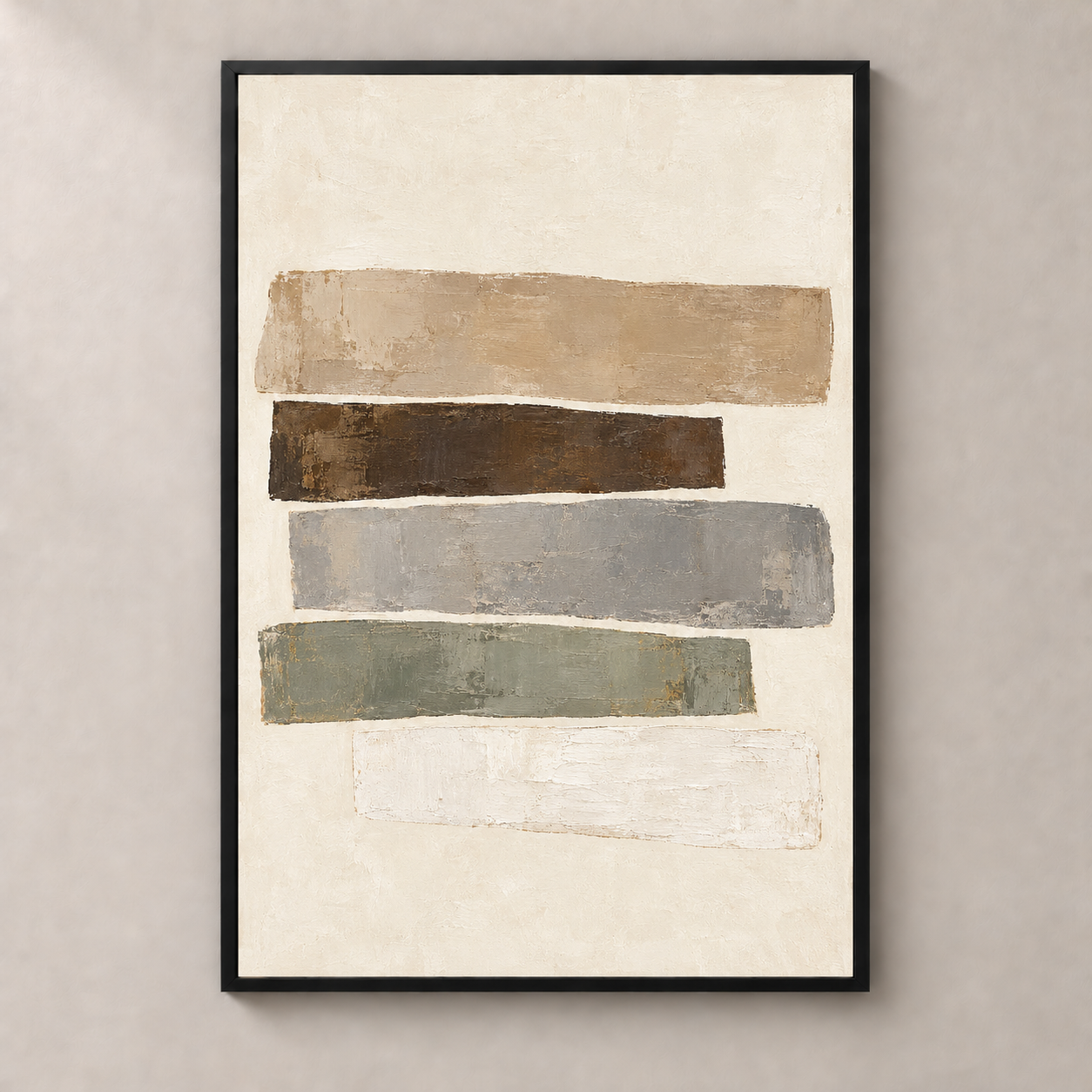 Intervals in Stone — thin framed poster front view