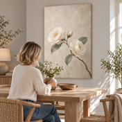 Camellia in Pale Morning — canvas UGC