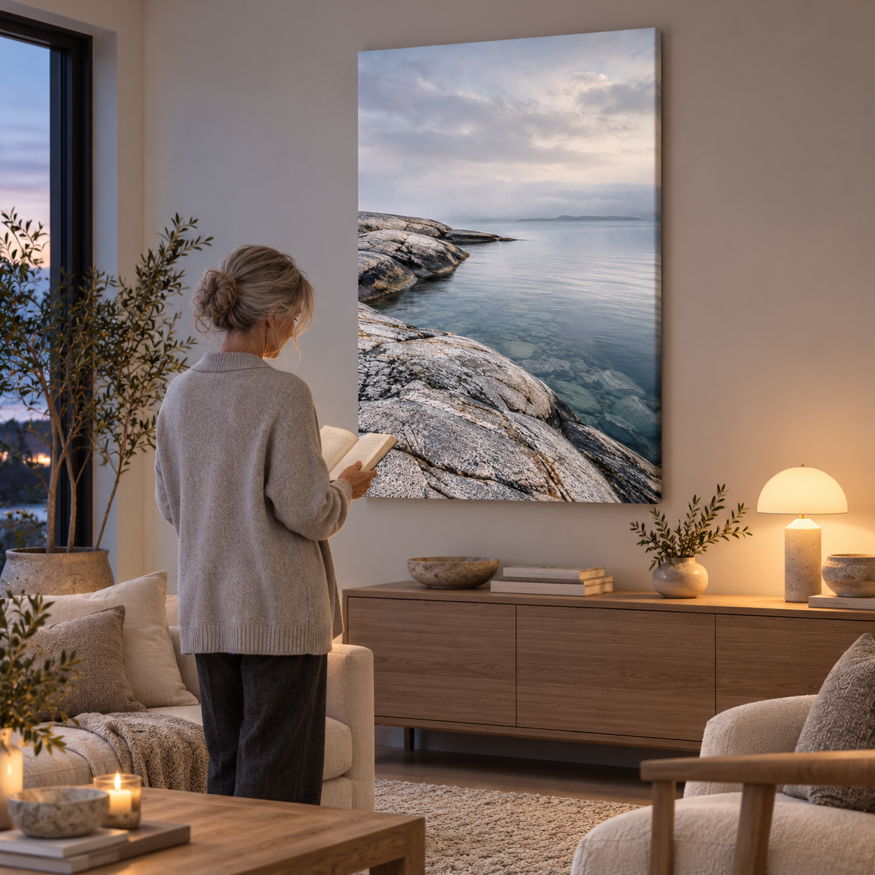 At the Edge of the Tide — canvas UGC