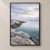At the Edge of the Tide — thin framed poster front view