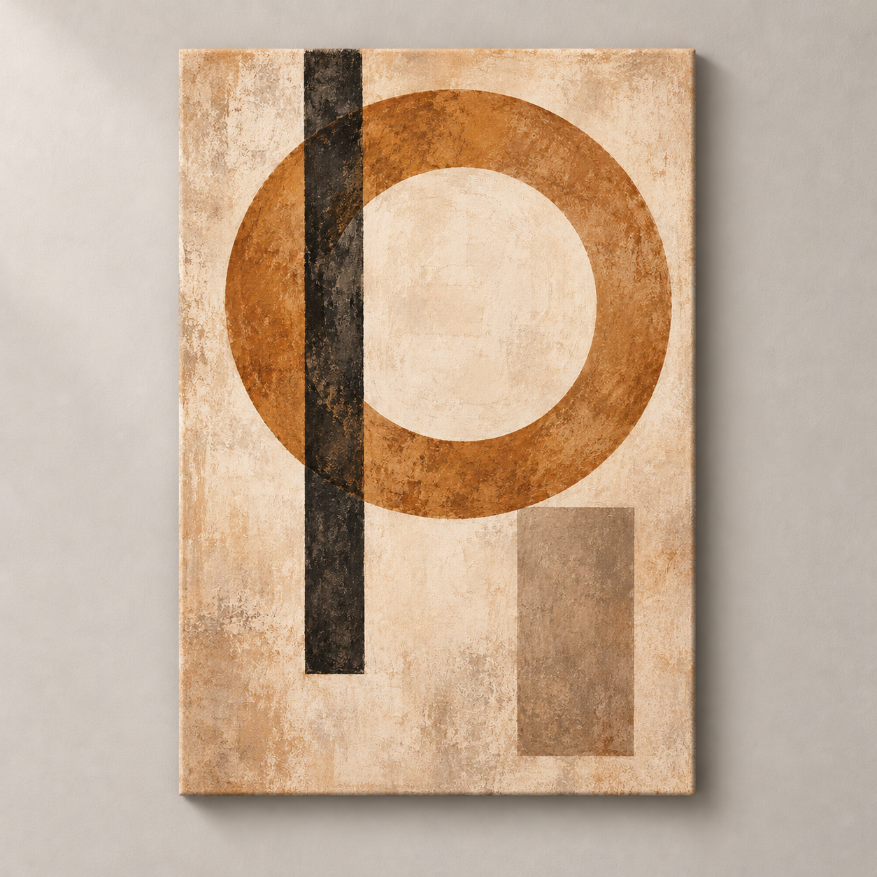 Orbit in Ochre — canvas standalone mockup