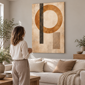 Orbit in Ochre — canvas ugc mockup
