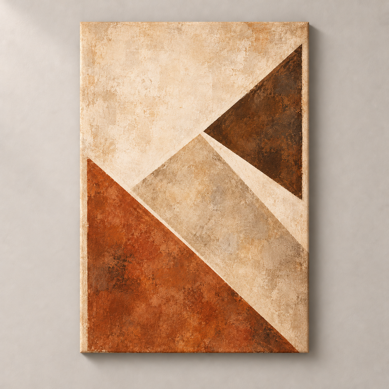Clay in Counterpoint — frameless canvas front view