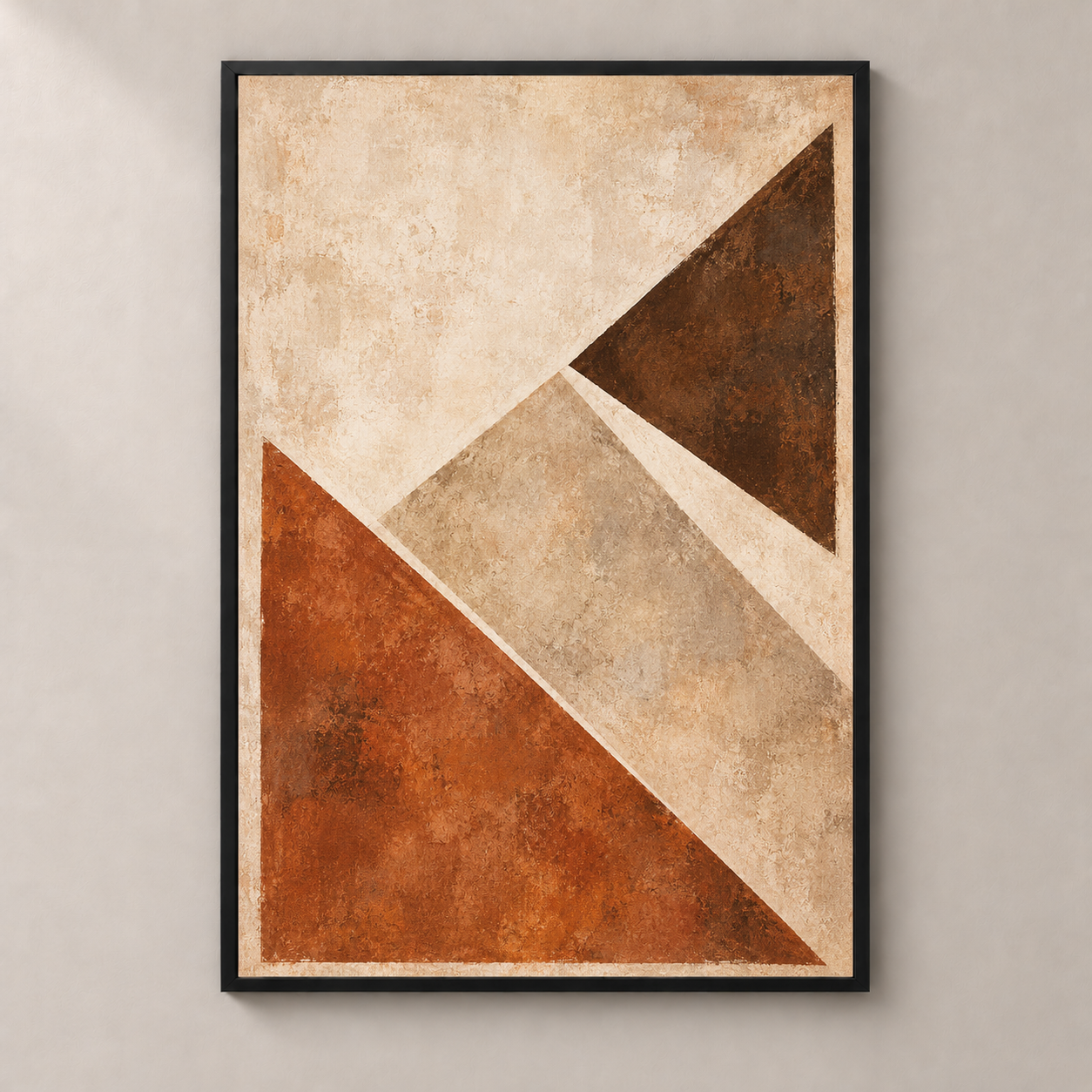 Clay in Counterpoint — thin framed poster front view