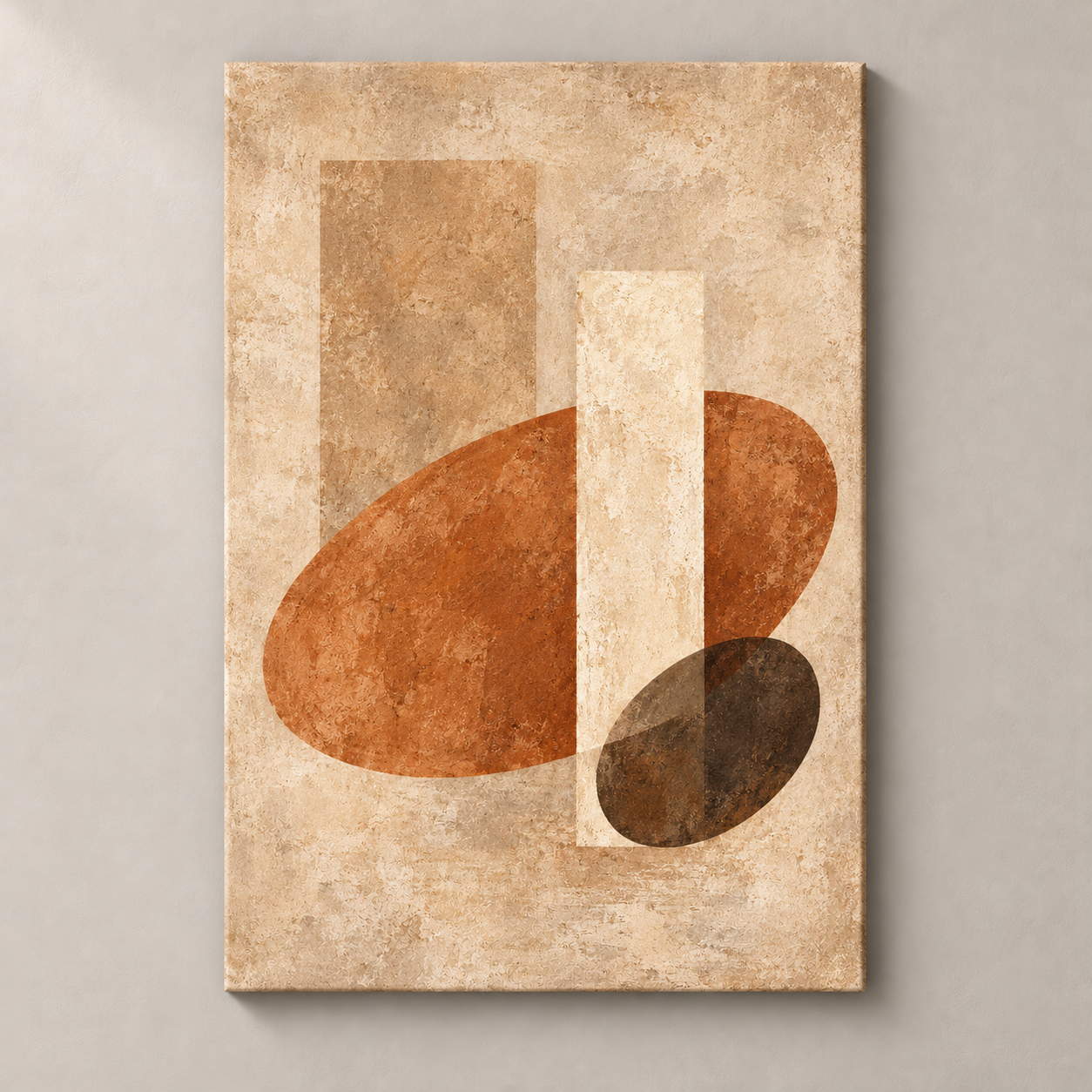 Soft Axis — frameless canvas front view