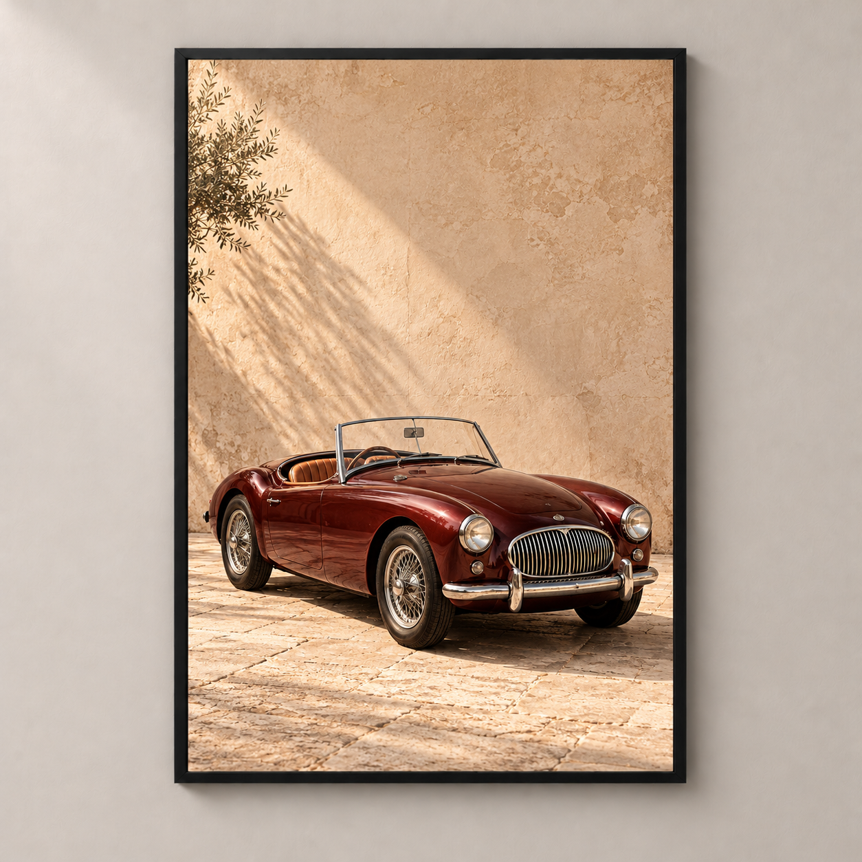 The Sunday Roadster — poster standalone mockup