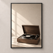 When Records Waited — thin framed poster front view