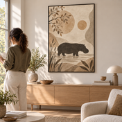 Hippo in Still Waters — poster ugc mockup
