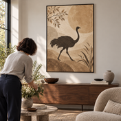 Ostrich in the Pale Light — poster ugc mockup