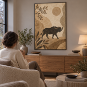 Buffalo Beneath the Still Sky — poster ugc mockup
