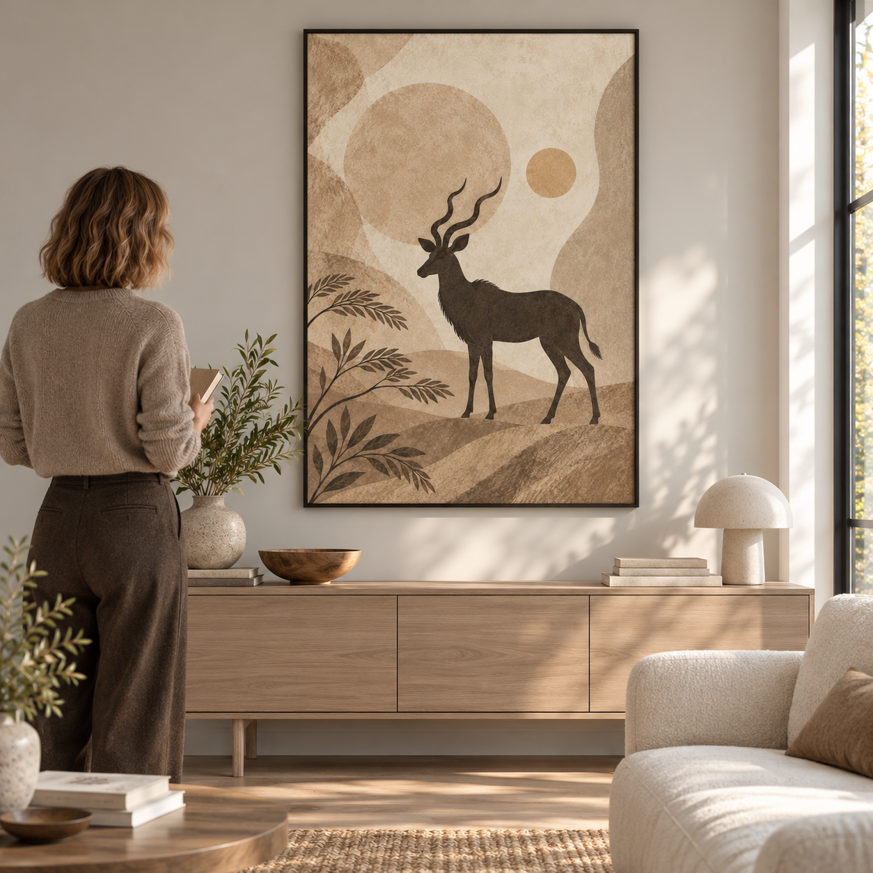 Kudu in the Evening Hush — poster ugc mockup