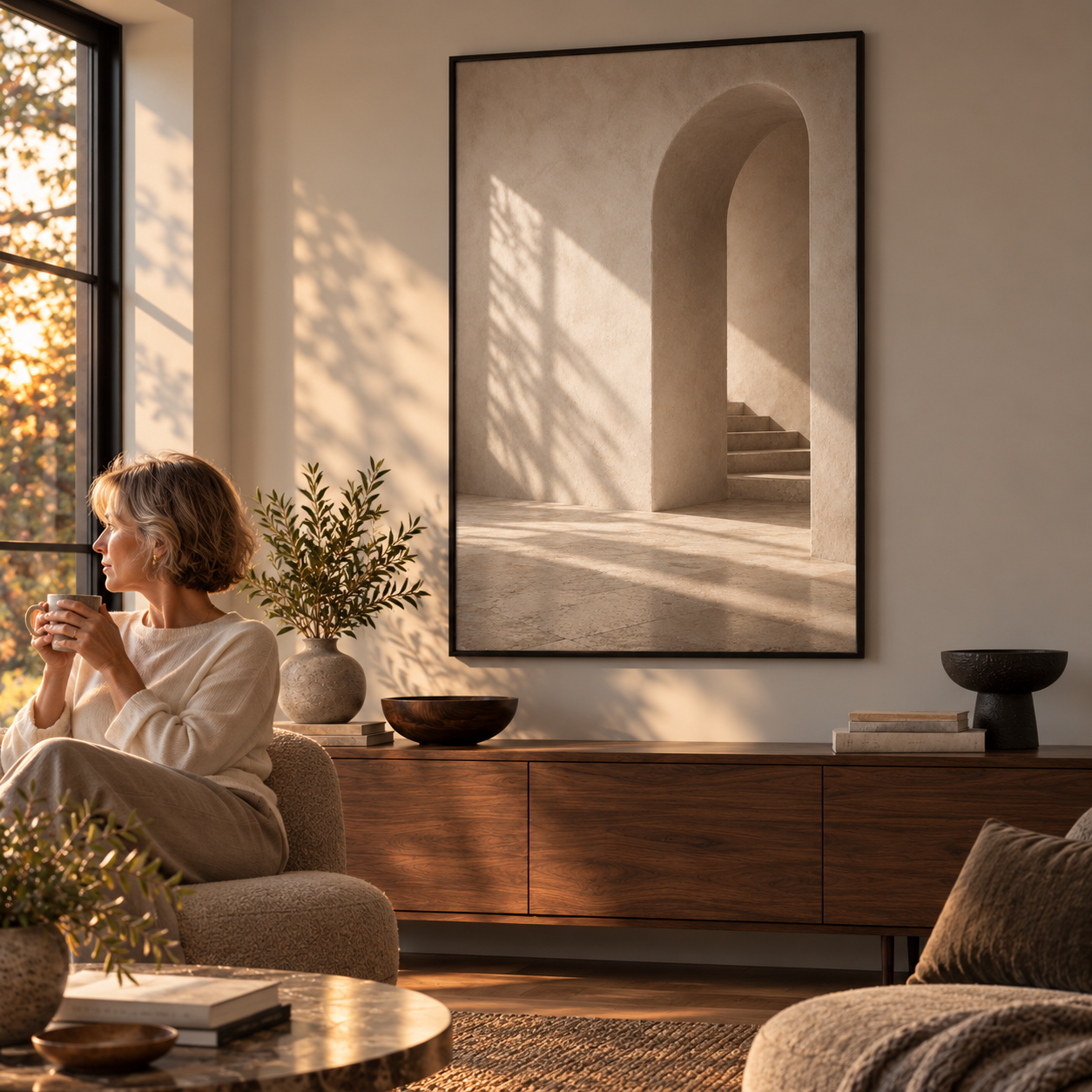 Rustic Nordic Zen No.4 - Poster lifestyle
