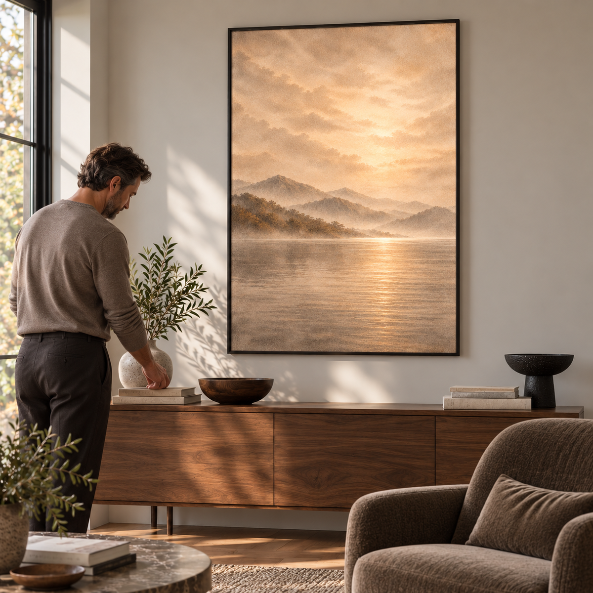 Sunlit Blossom Landscape No.2 - Poster