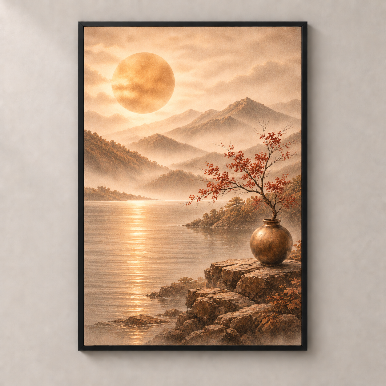 Sunlit Blossom Landscape No.3 - Poster standalone