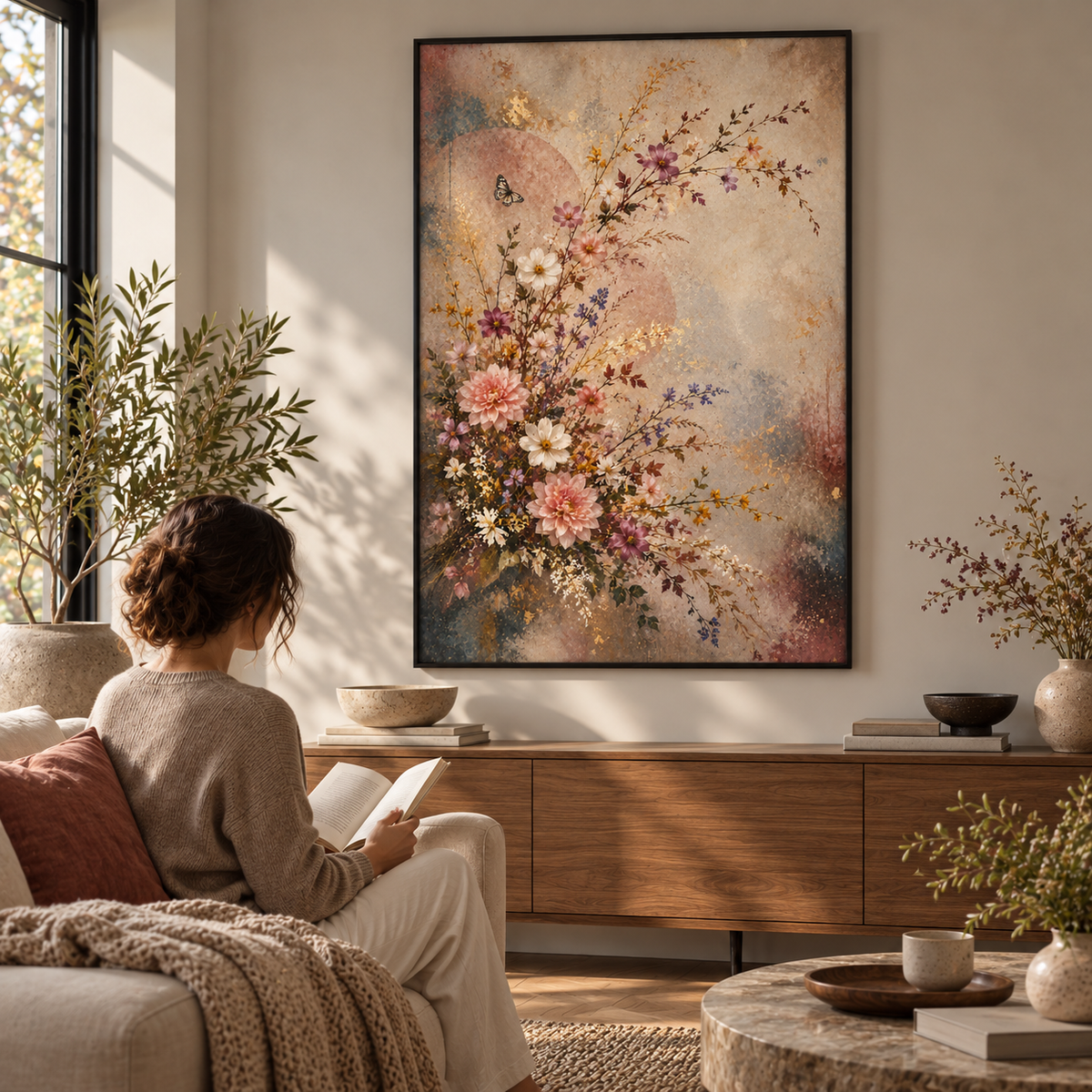 Faded Floral Dream No.3 - Poster